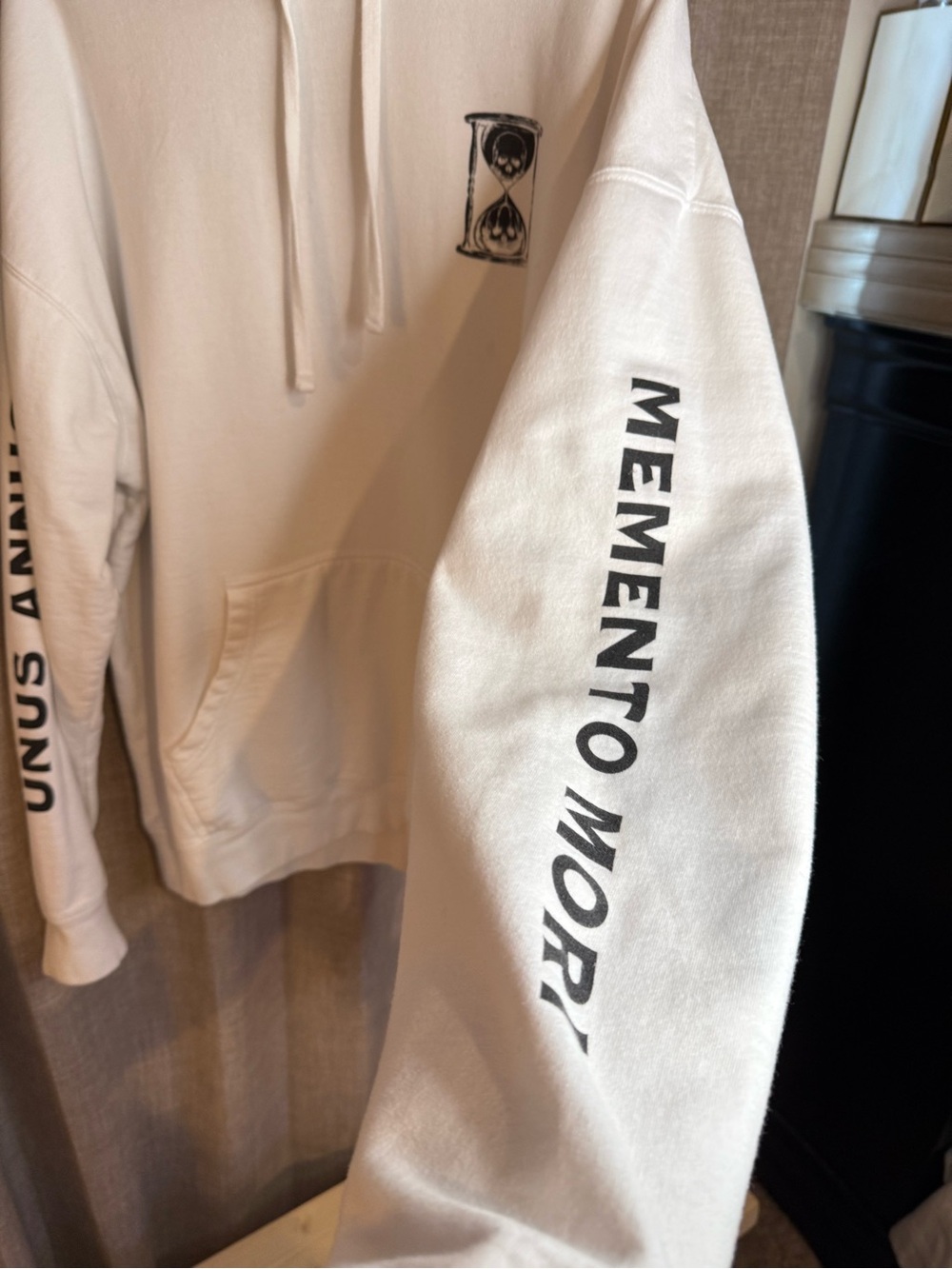 Unus Annus The End Heavyweight White Memento Mori Hoodie 2XL - Picture 5 of 13